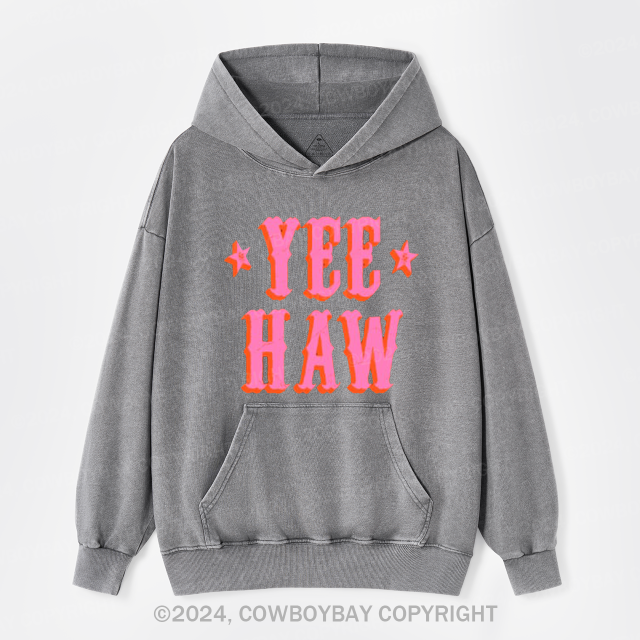 Yee Haw Garment-Dye Hoodies