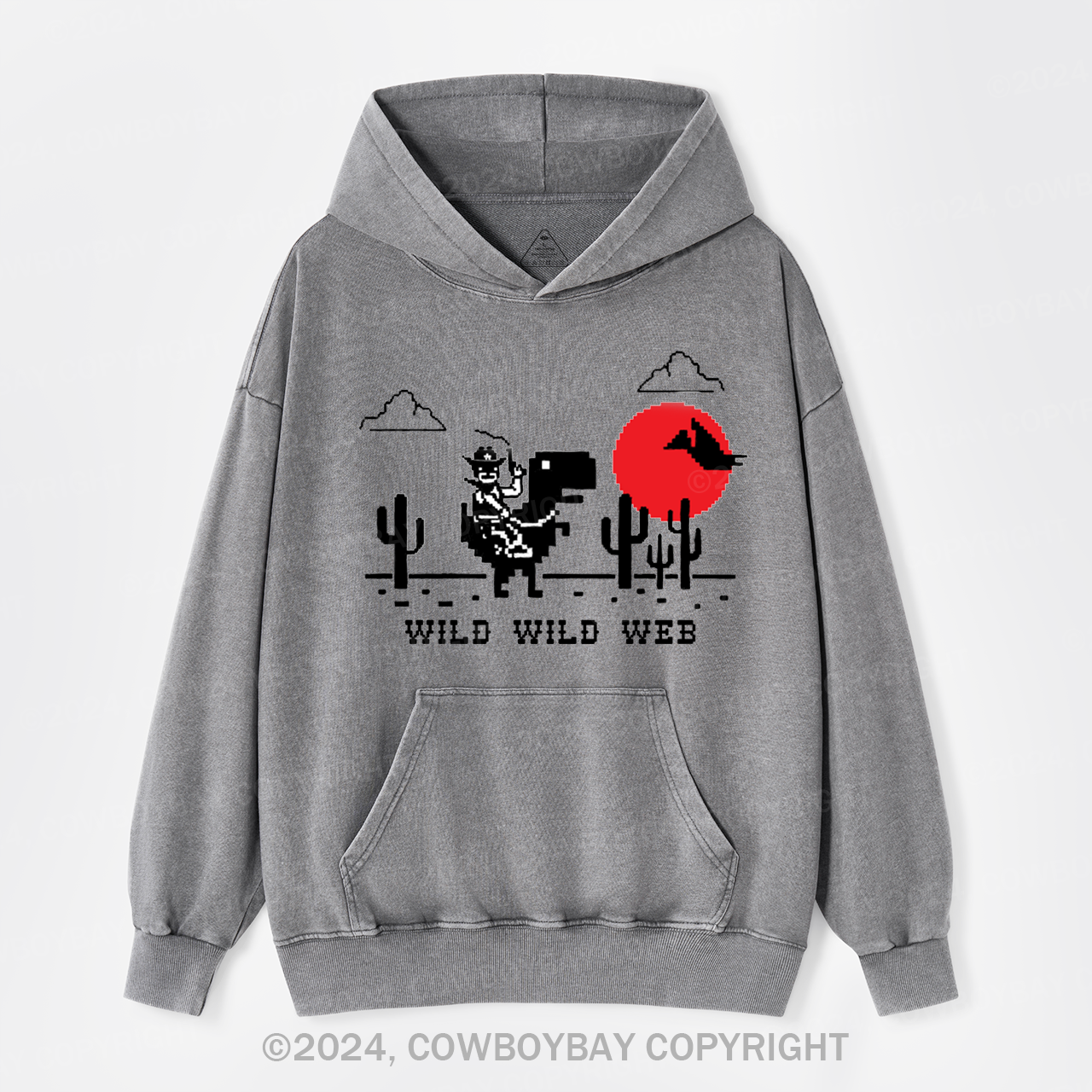 Wild Wild Web Garment-Dye Hoodies