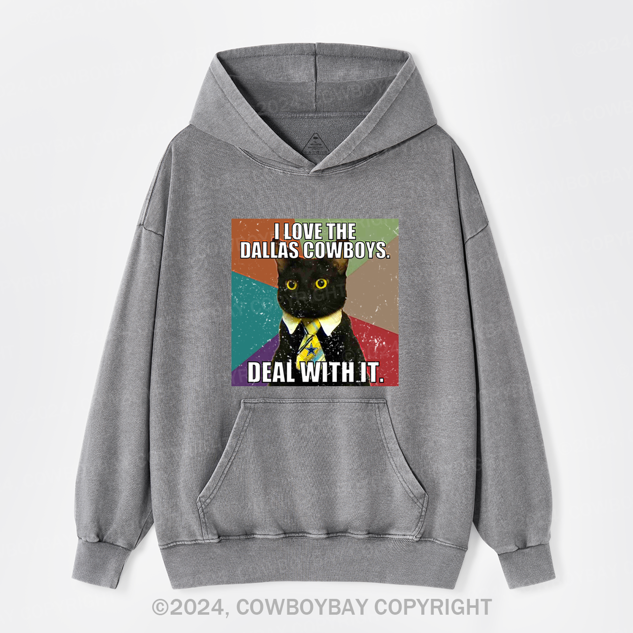 I Love The Dallas Cowboys Garment-Dye Hoodies