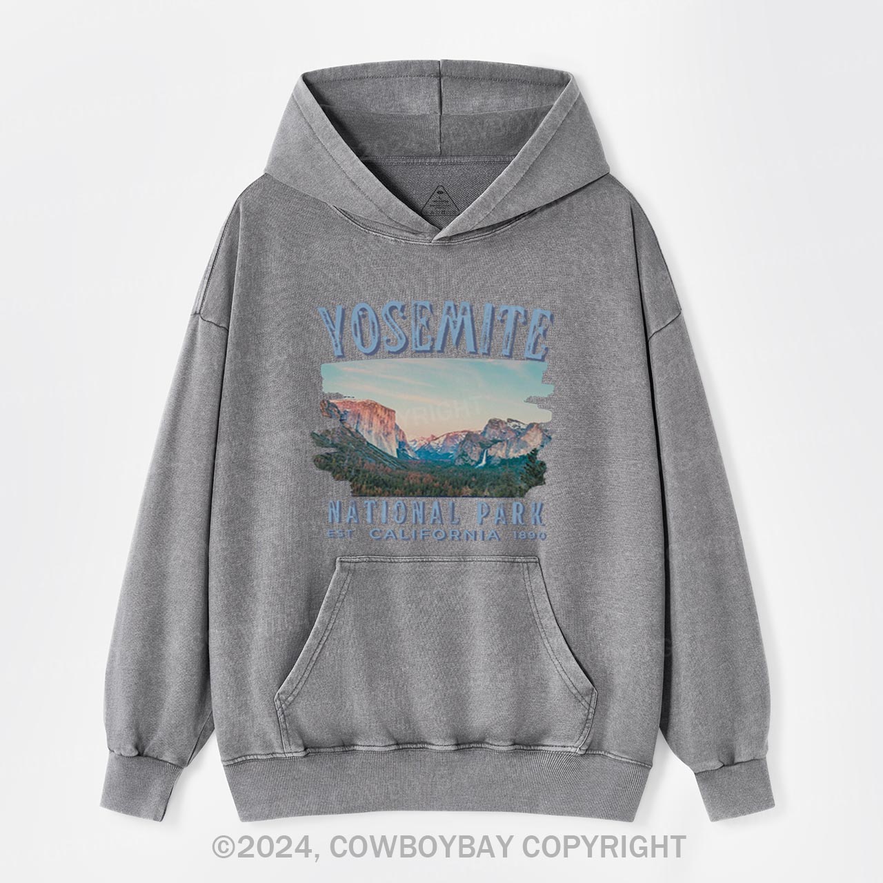 Yosemite National Park California Garment-Dye Hoodies