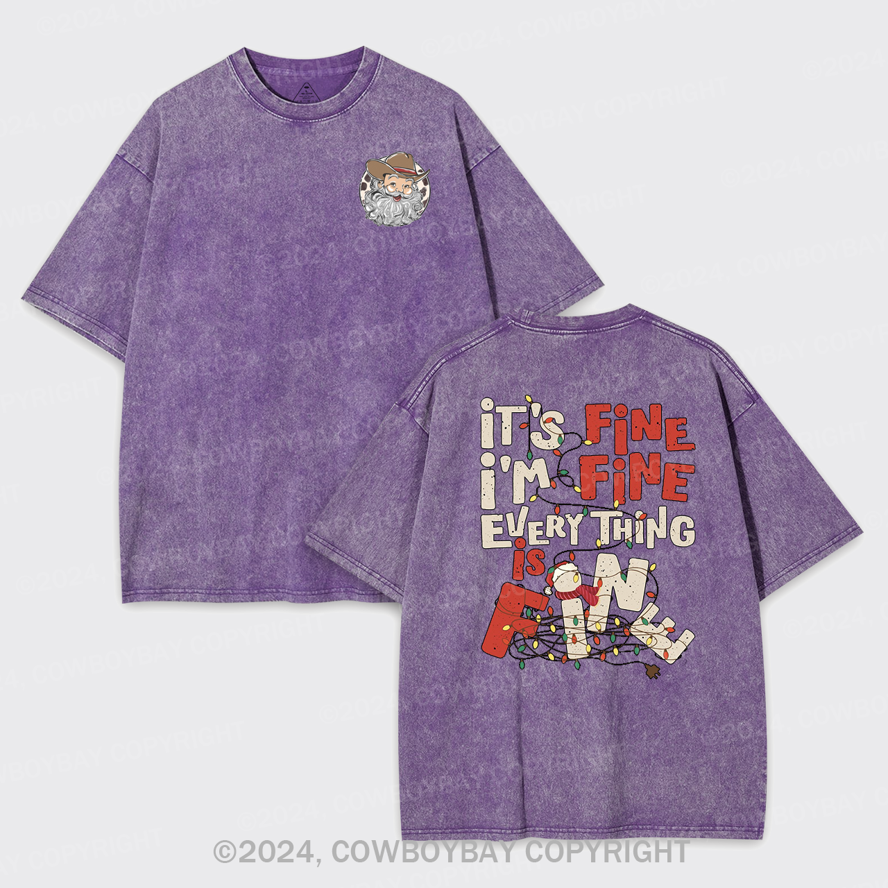 It's Fine. I'm Fine. Everything Is Fine Garment-dye Tees
