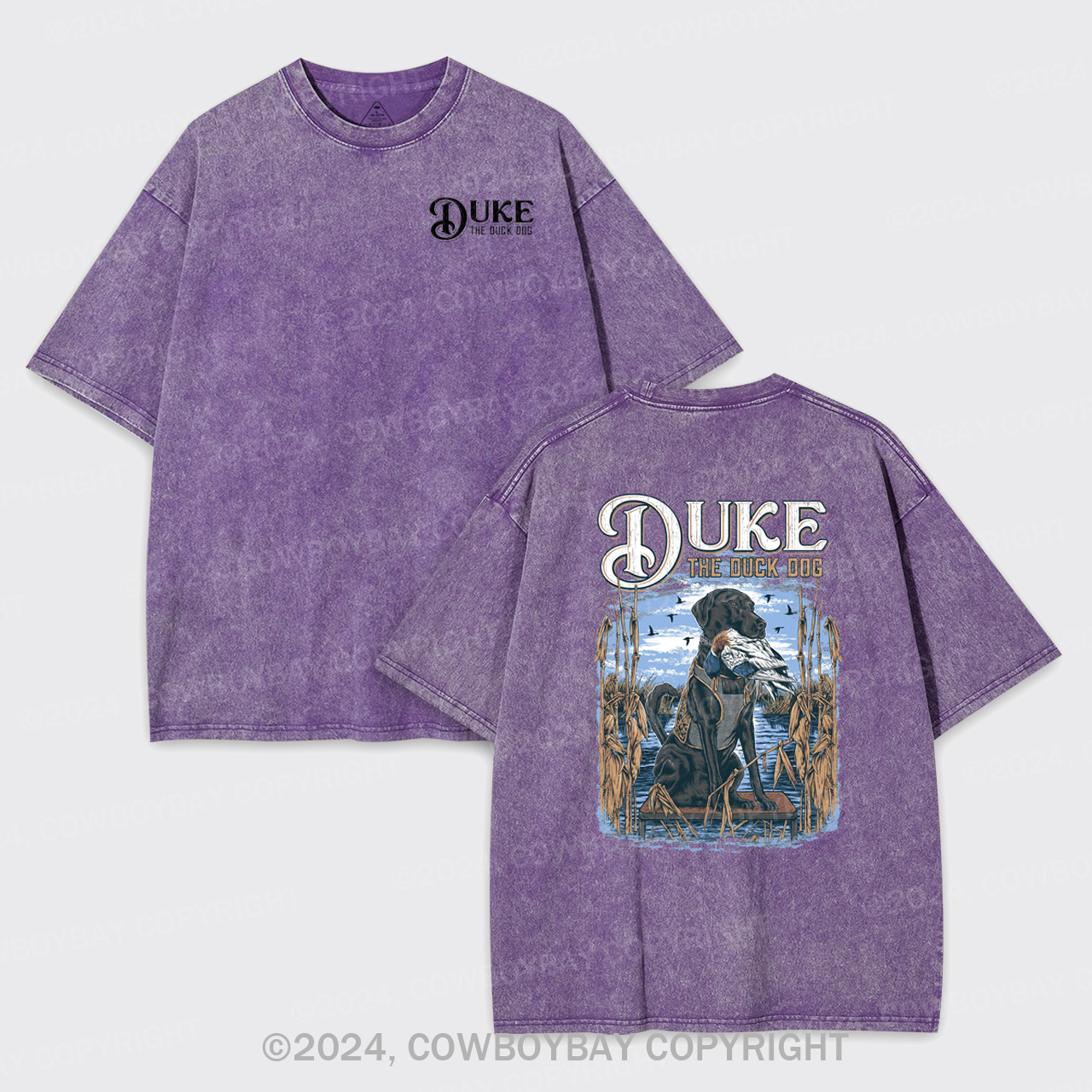 Duke The Duck Dog Garment-dye Tees