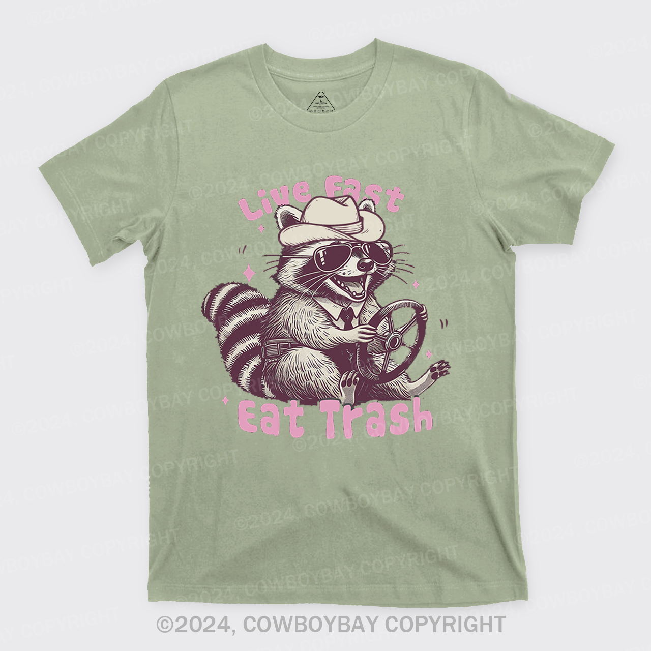 Live Fast Eat Trash Raccoon T-Shirts