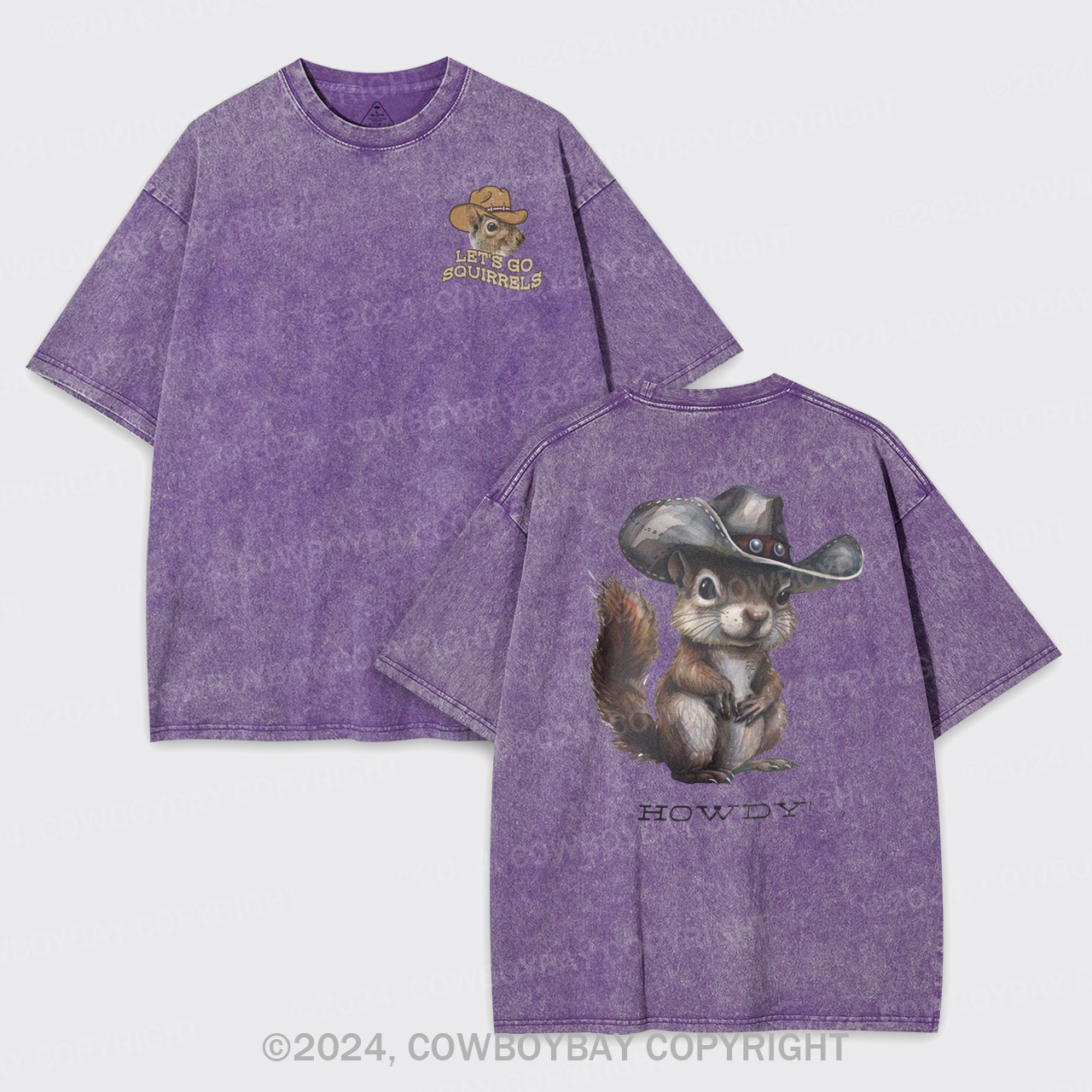 Let's Go Squirrels Garment-dye Tees