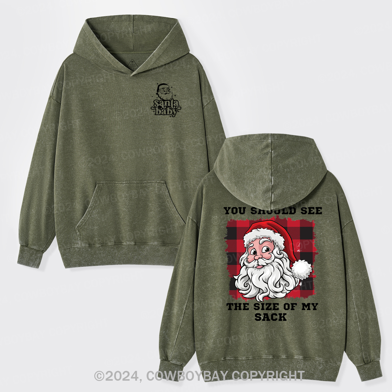 You Should See The Size Of My Sack Garment-Dye Hoodies