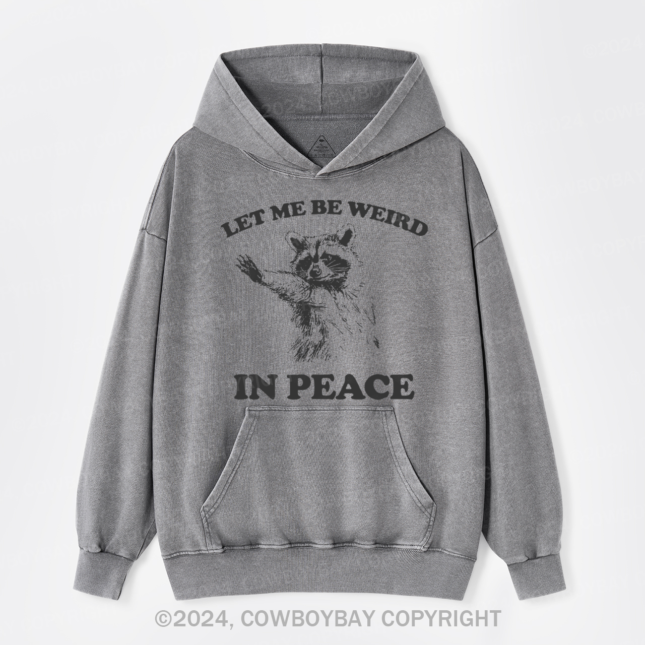 Let Me Be Weird In Peace Garment-Dye Hoodies