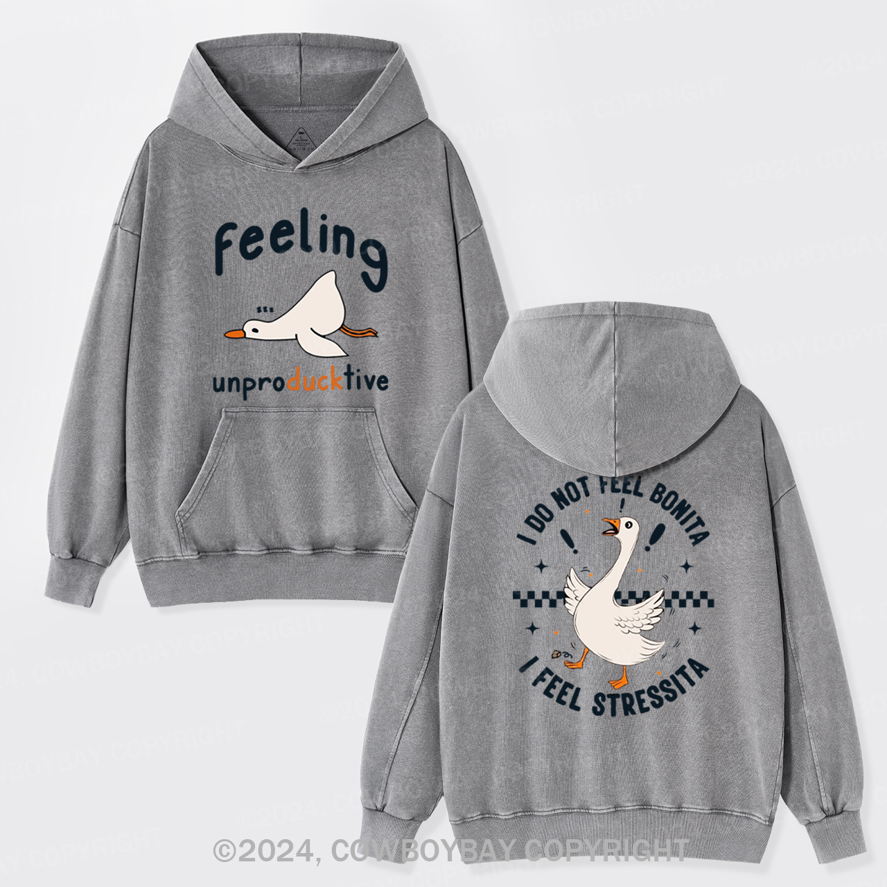 Feeling Unproducktive Garment-Dye Hoodies