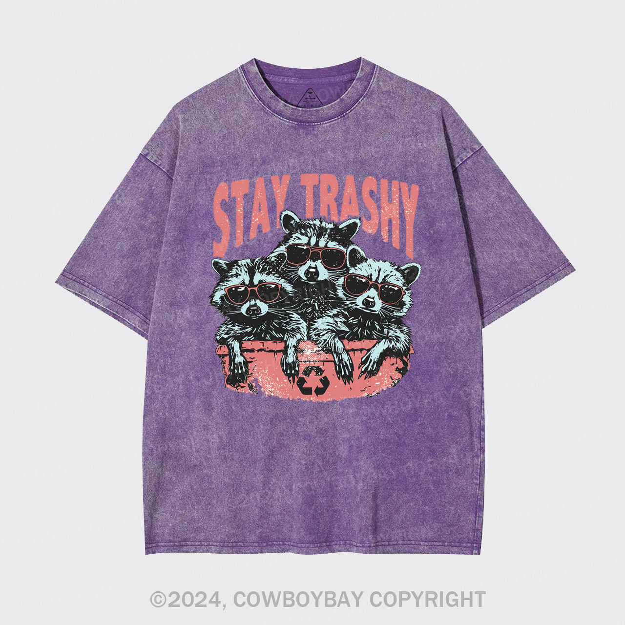 Raccoon Stay Trashy Garment-dye Tees