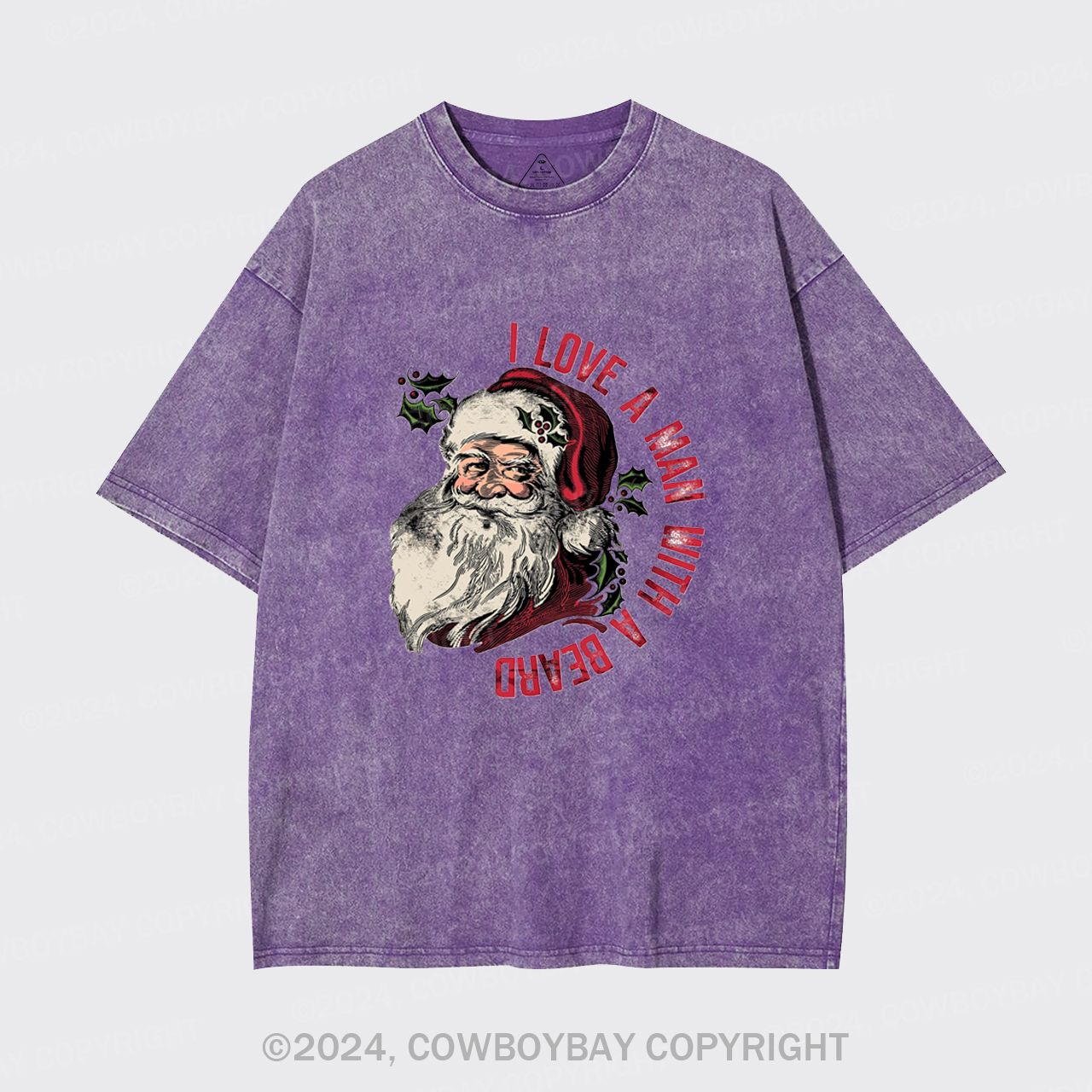 I Love A Man With A Beard Garment-dye Tees