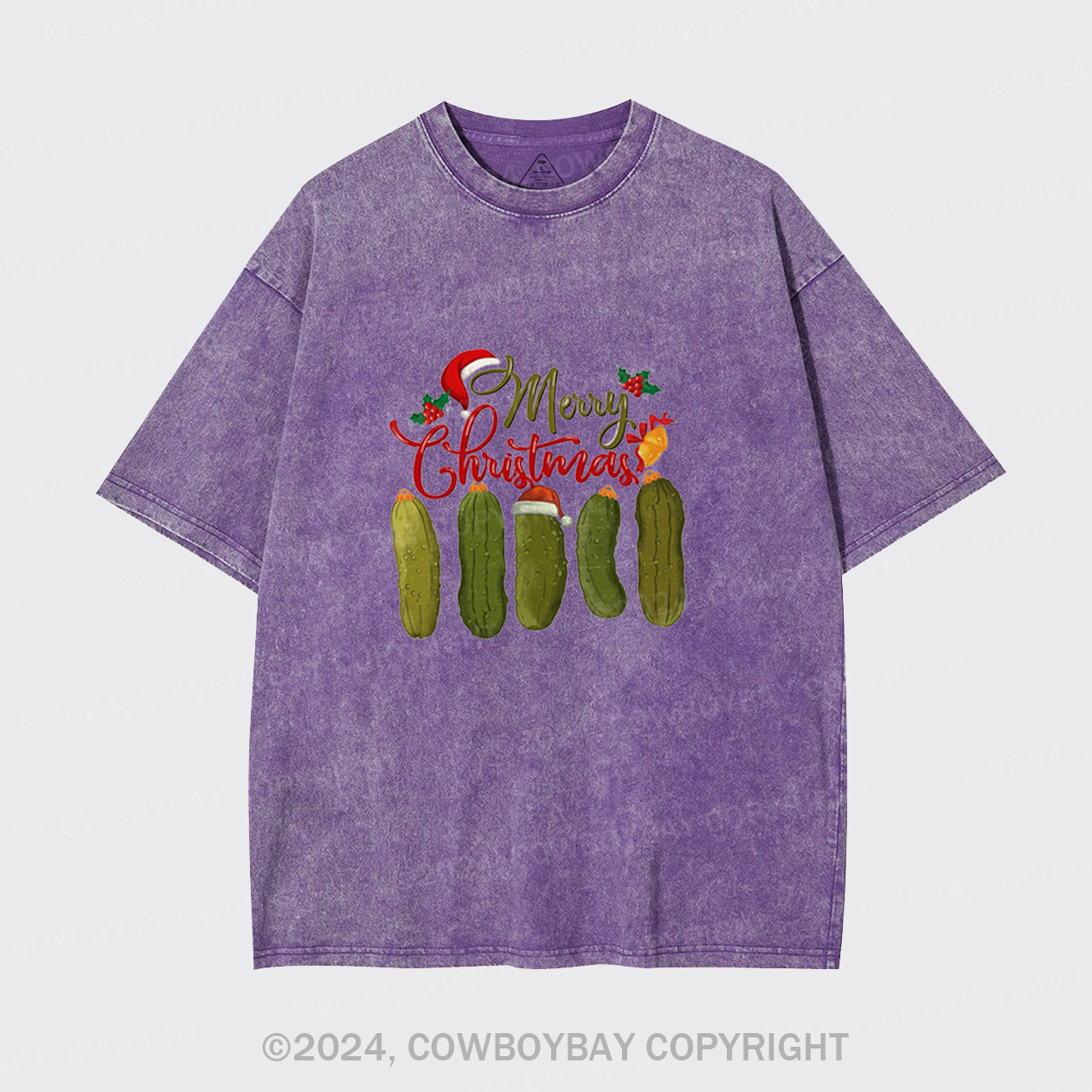 Pickles Merry Christmas Garment-dye Tees