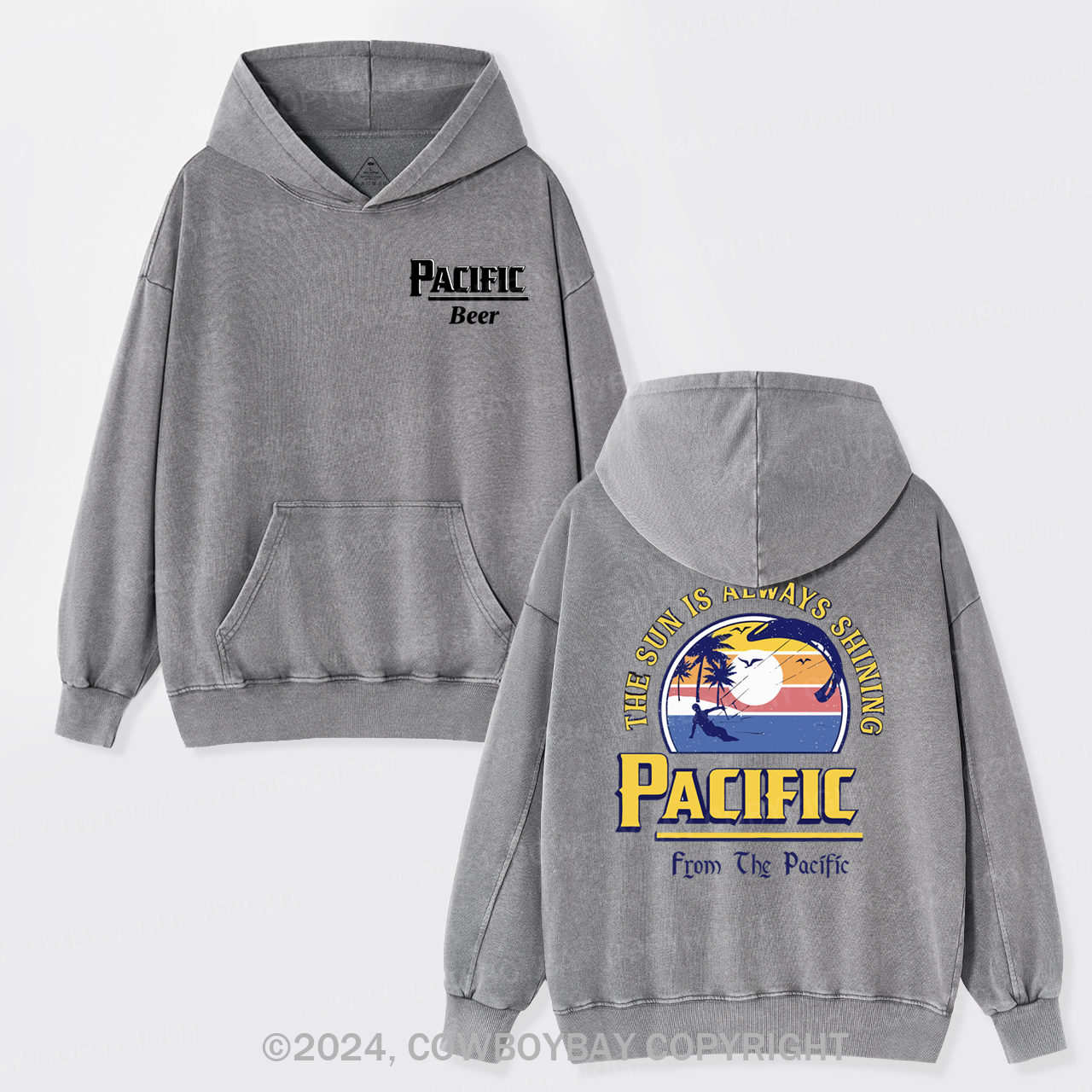 Pac��fic Beer Garment-Dye Hoodies