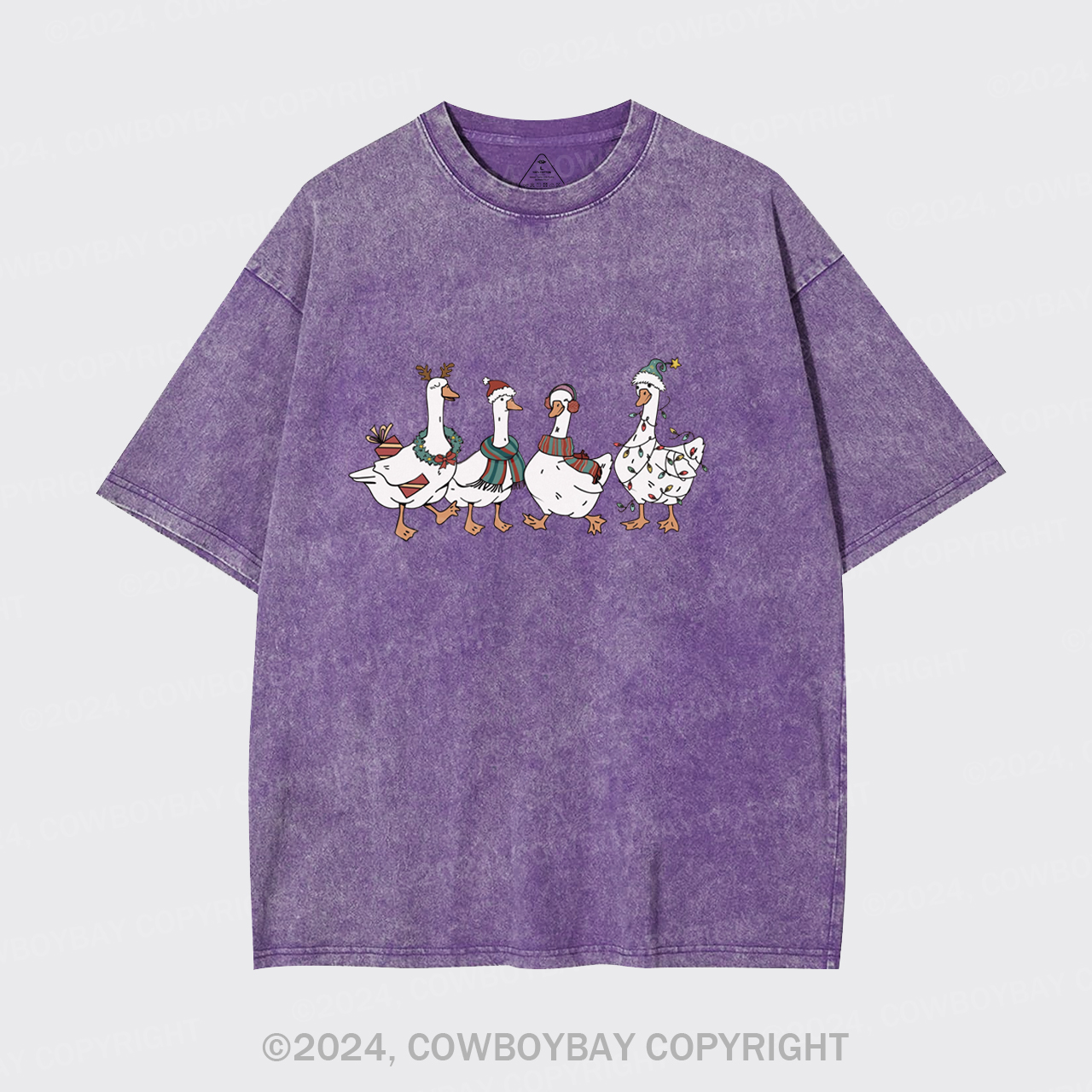 Christmas Silly Goose Garment-dye Tees