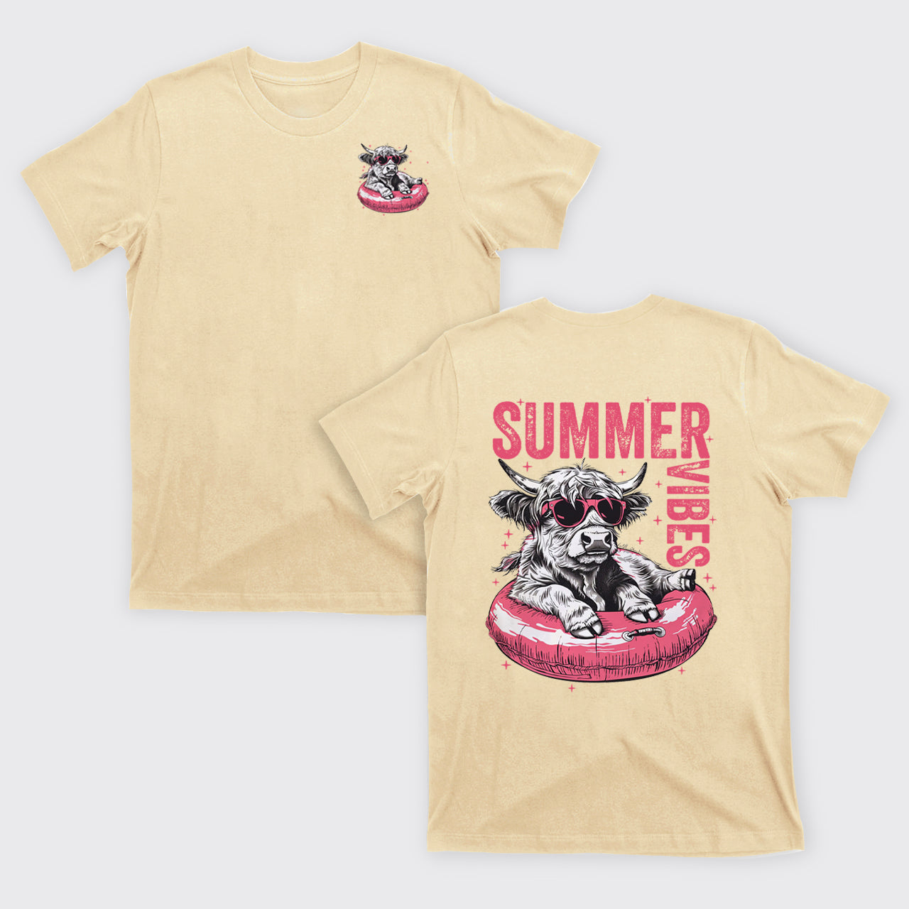 Summer,Highland Cow T-Shirts