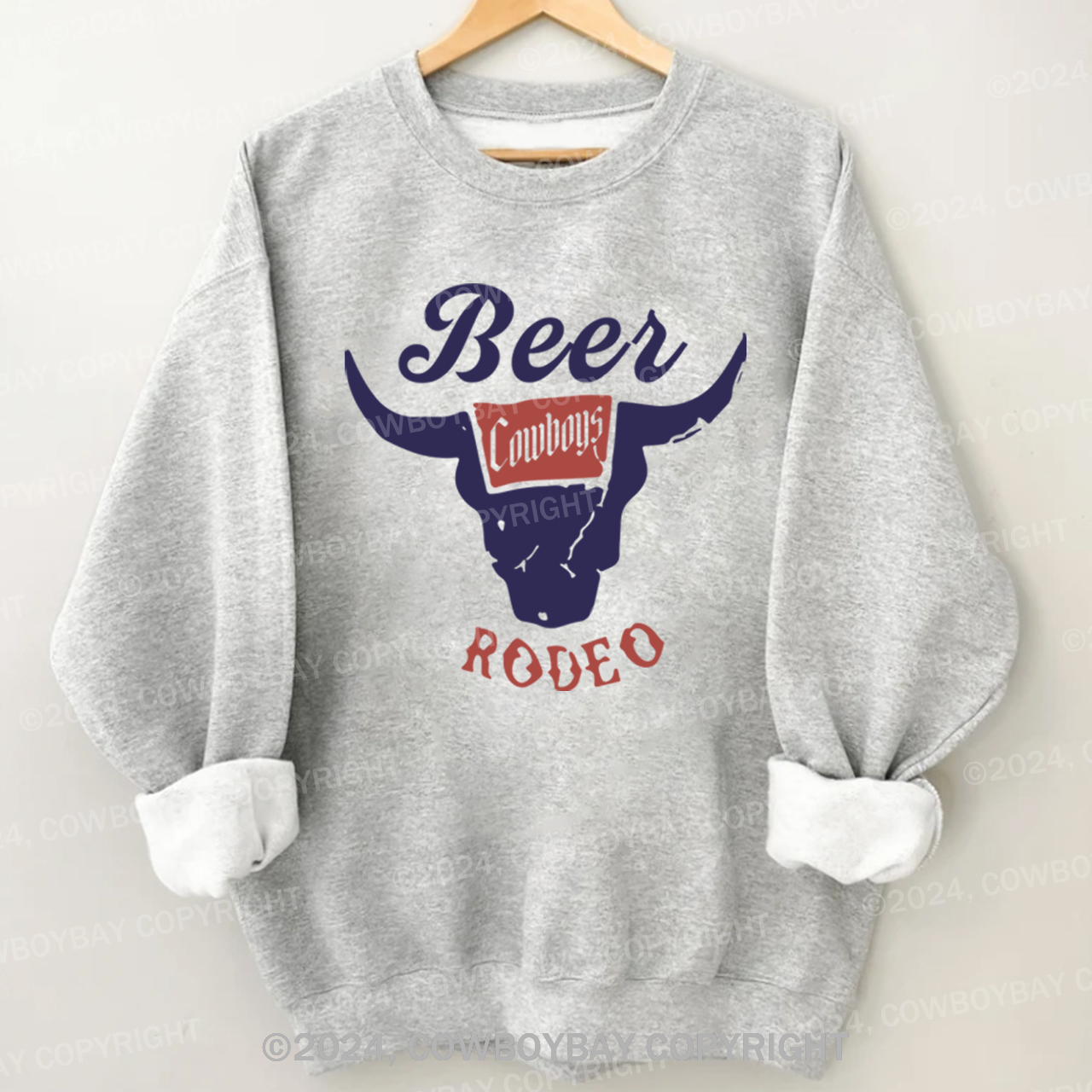 Retro Beer Rodeo Inspired Sweatshirt