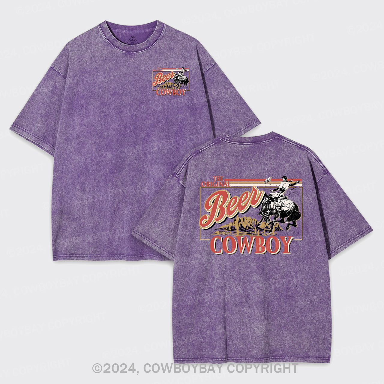 The Original Cowboy Men's Beer Garment-dye Tees