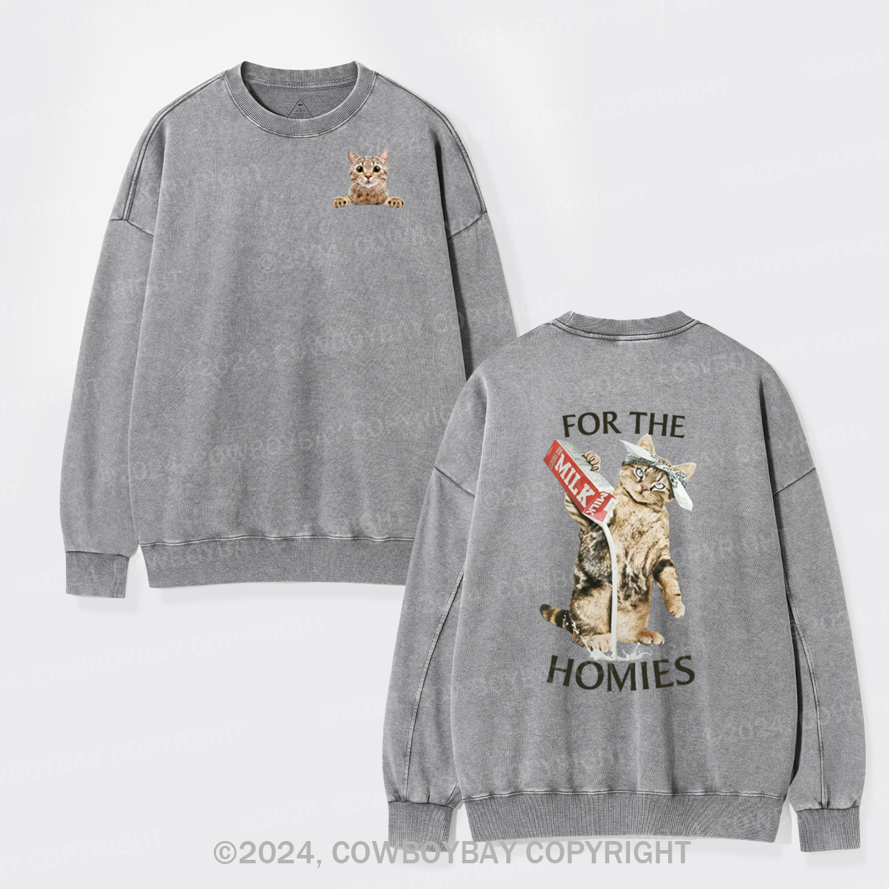 For The Homies Washed Sweatshirts
