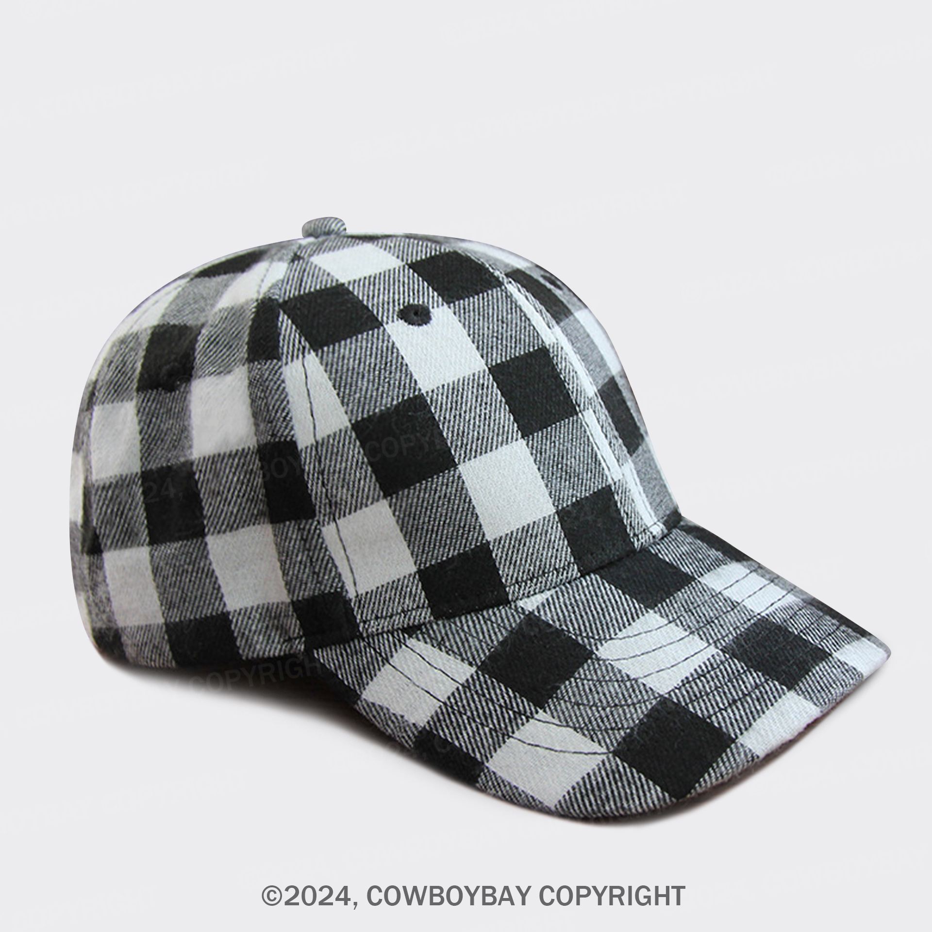 Vintage Plaid Baseball Cap