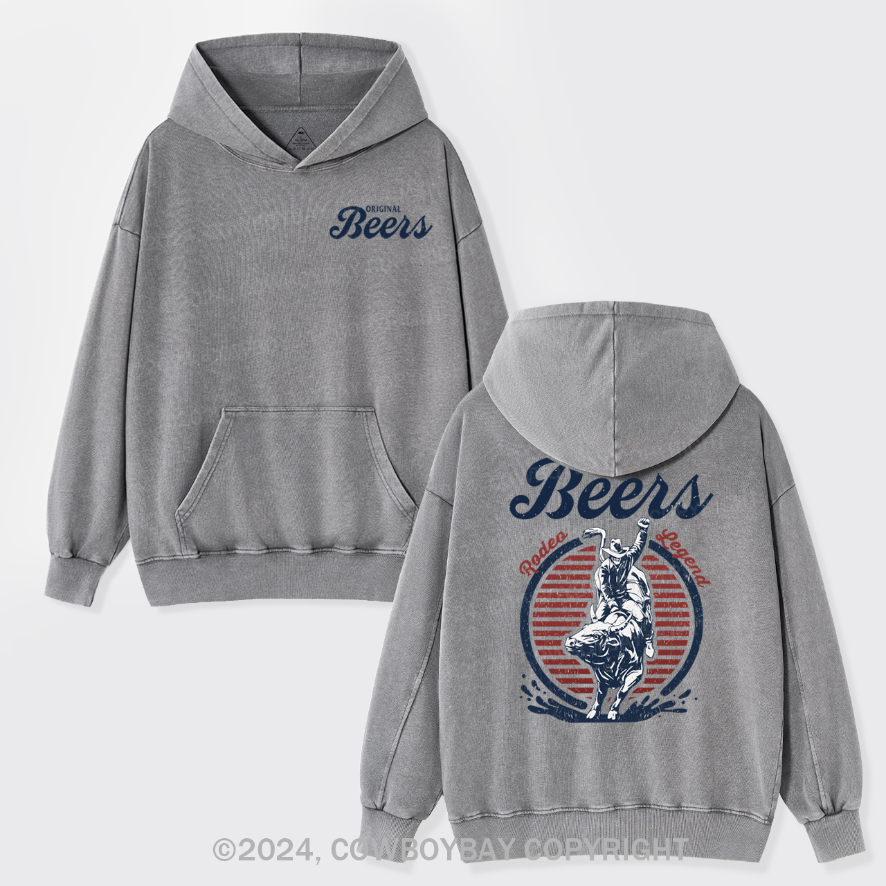 Original Coors Rodeo Legend Garment-Dye Hoodies