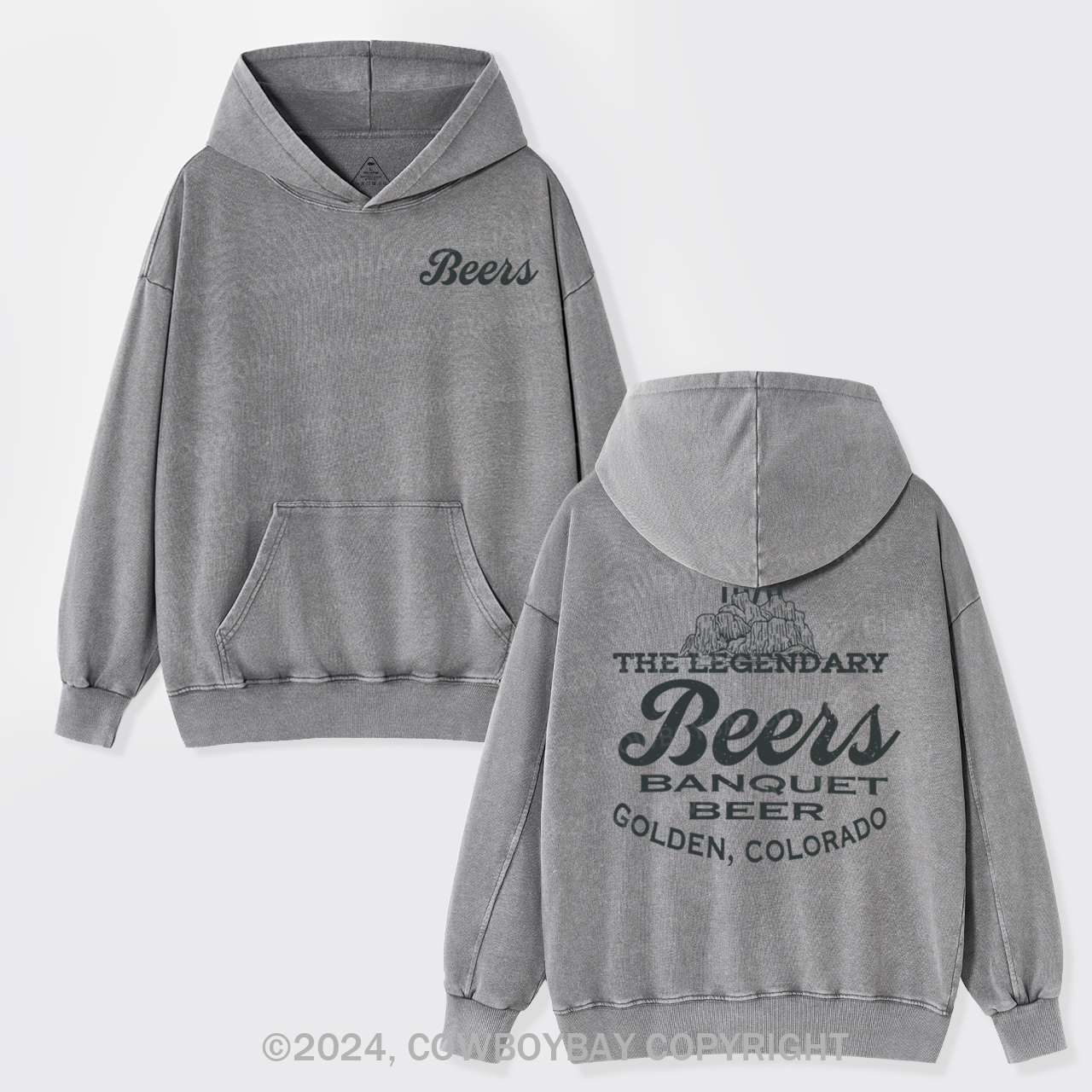 Come For A Beers Banquet  Garment-Dye Hoodies