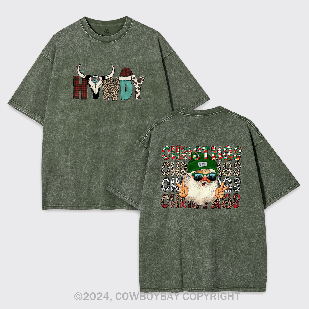 Cool Christmas Garment-dye Tees