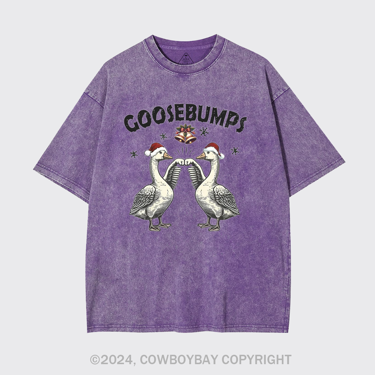 Goose Bumps For Christmas Garment-dye Tees