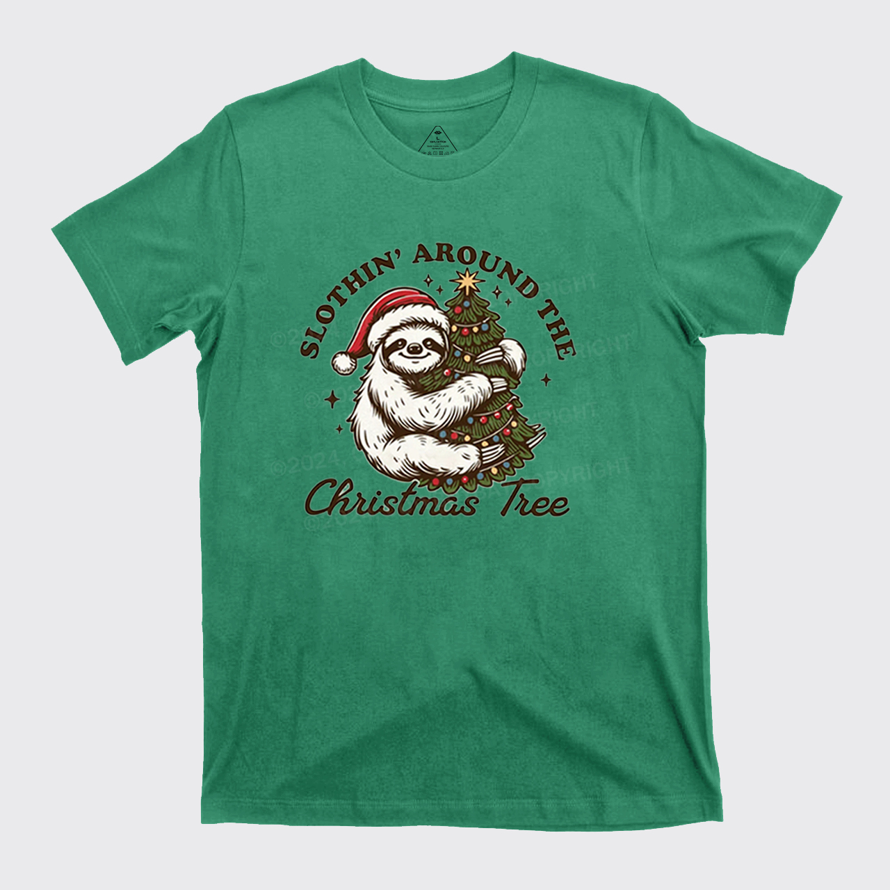 Slothin Around The Christmas Tree T-Shirts
