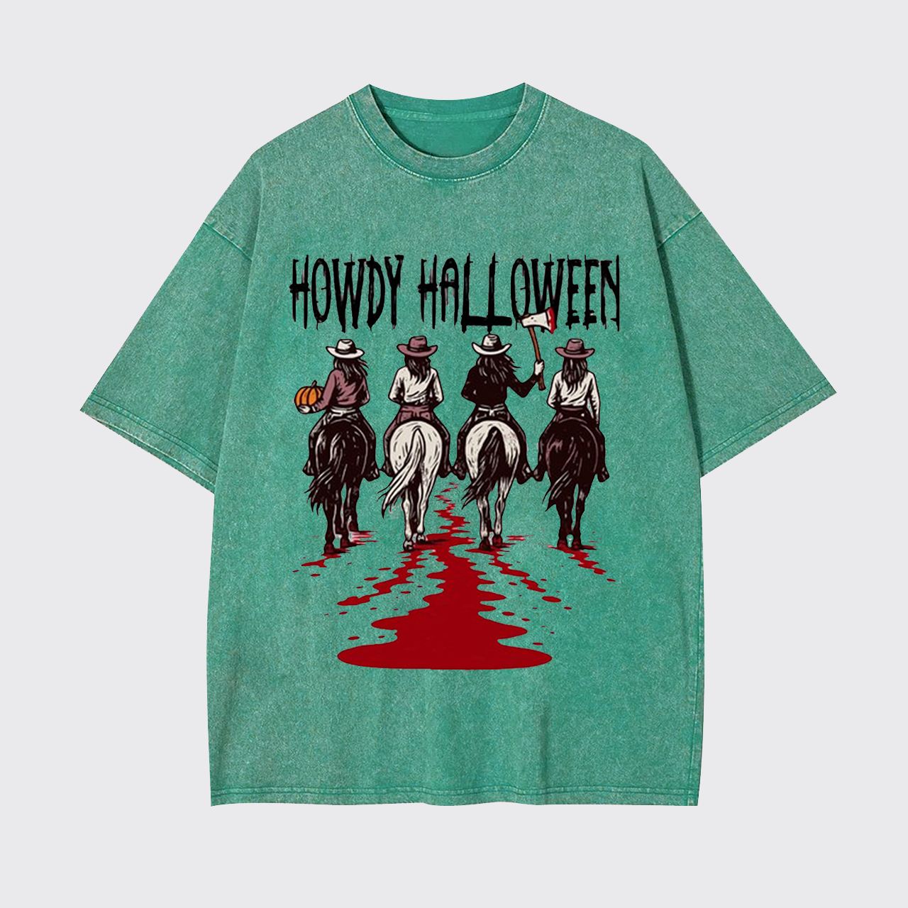 Howdy Halloween Cowgirl Spirit Garment-dye Tees