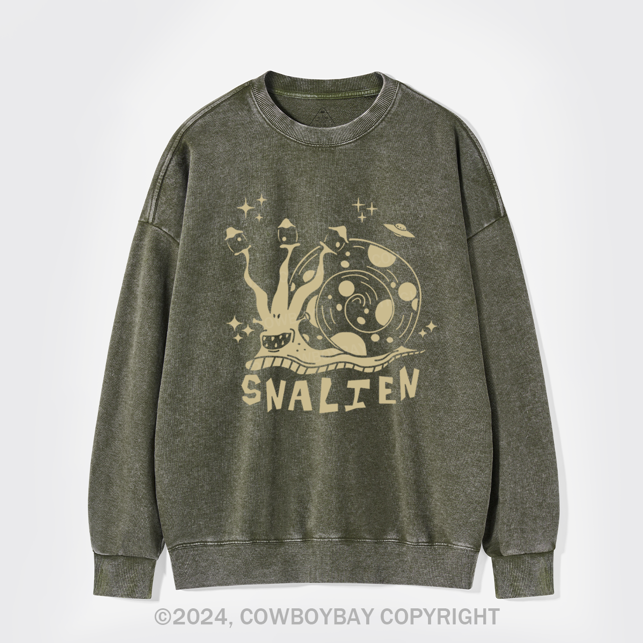 Alien Snail Washed Sweatshirts