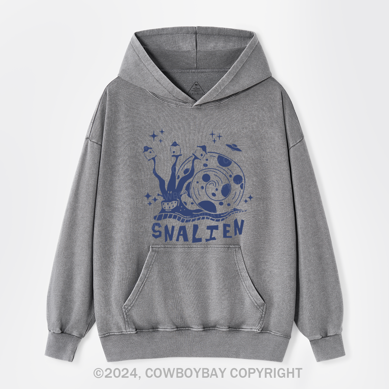Alien Snail Garment-Dye Hoodies