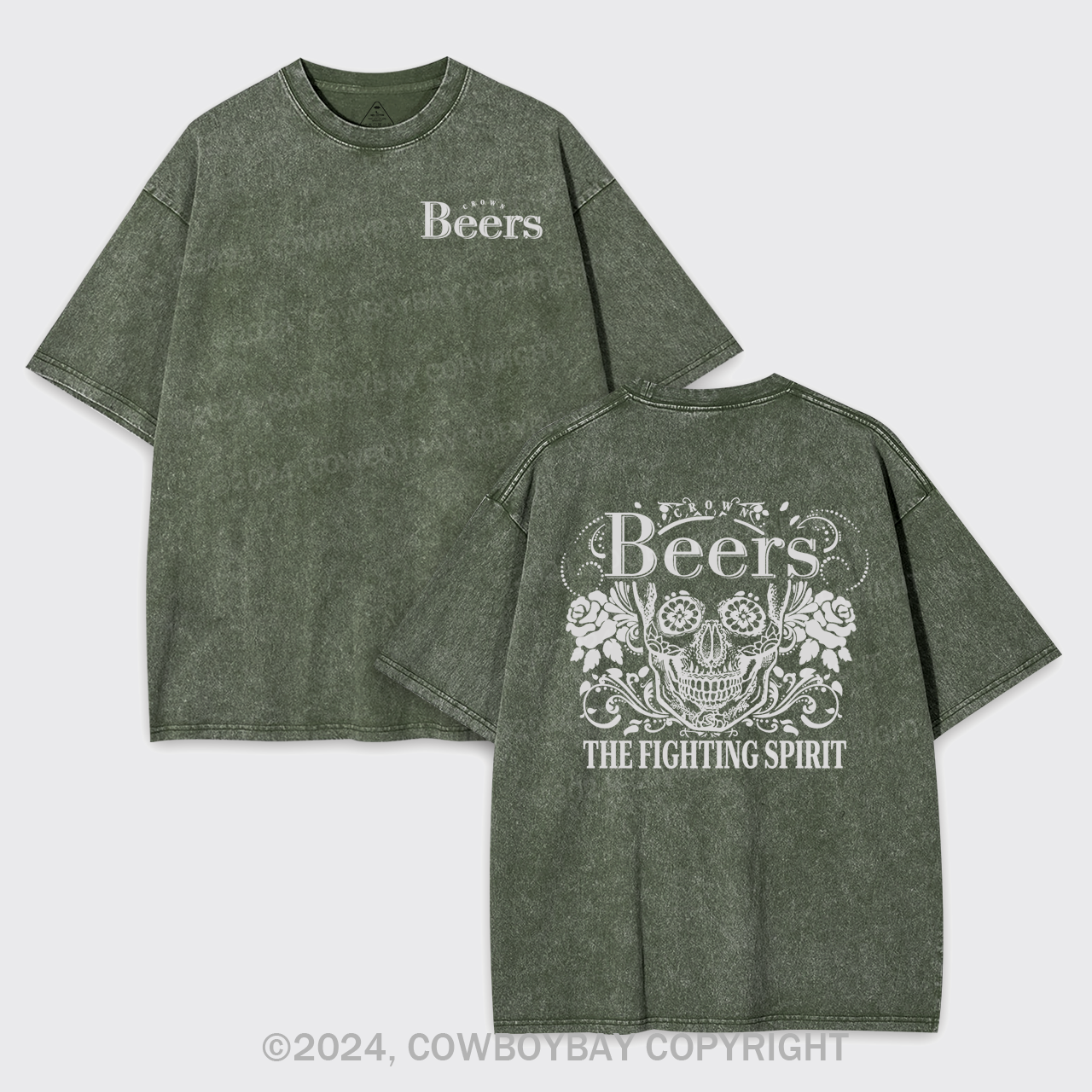 Beer Fighting Spirit Garment-dye Tees