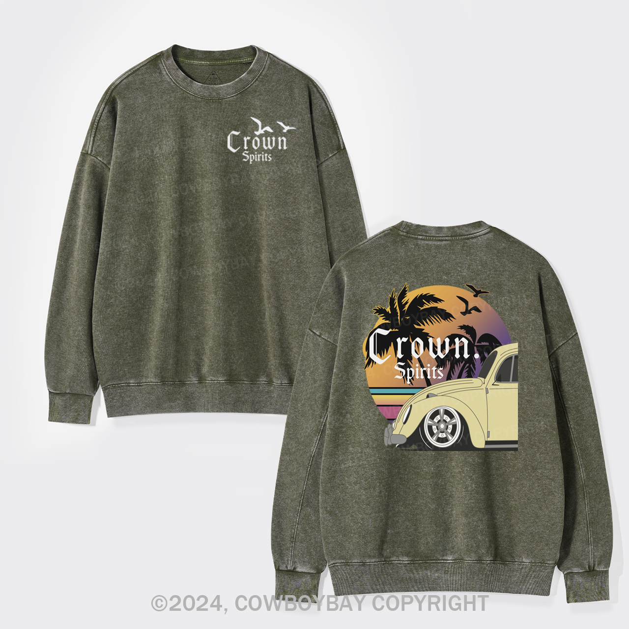 Beers With Hot Summer Washed Sweatshirts