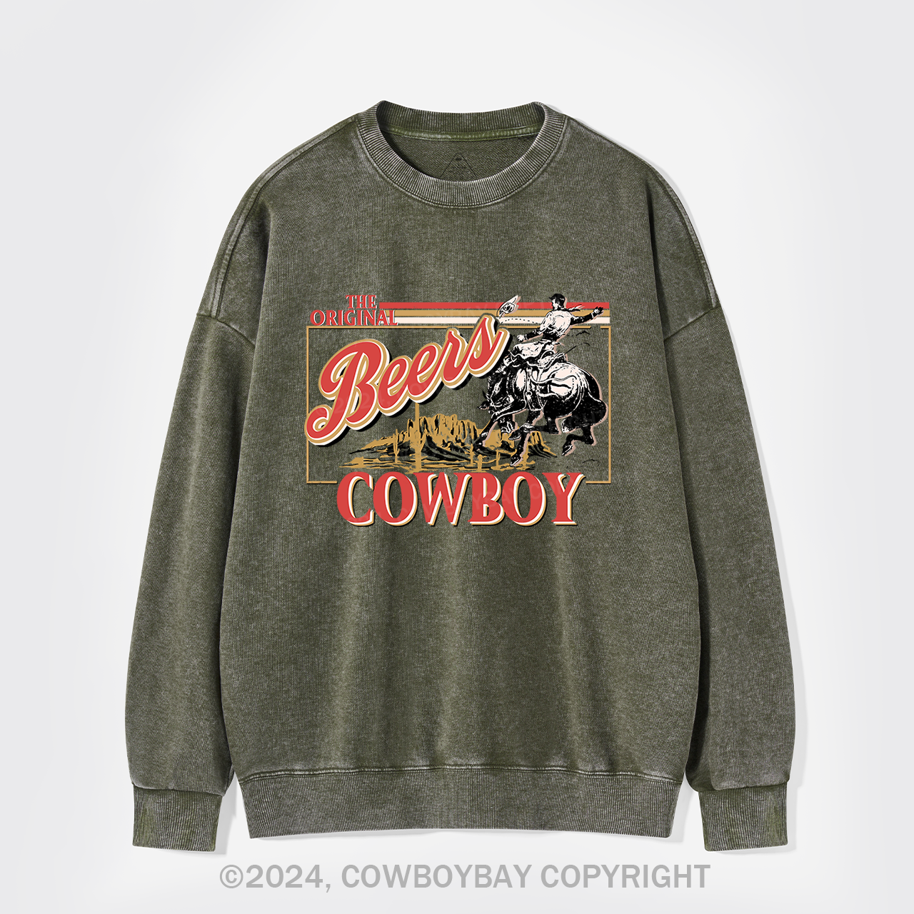 Coors,The Rodeo of Cowboy Washed Sweatshirts