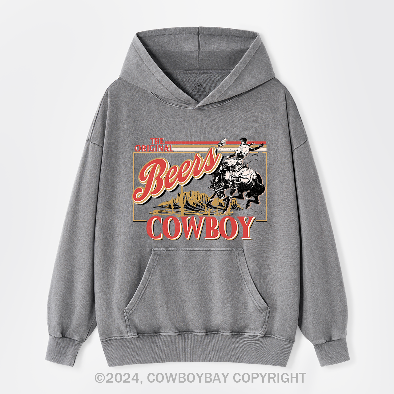 Coors,The Rodeo of Cowboy Garment-dye Hoodies