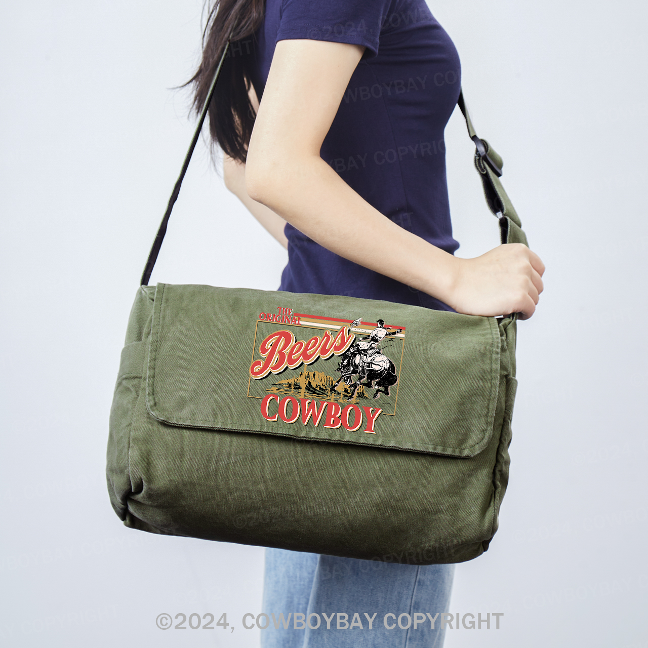 Beers,The Rodeo Of Cowboy Messenger Bag
