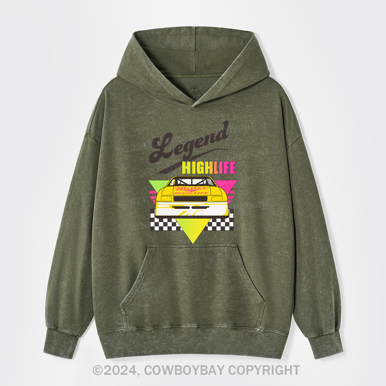 The Colorful Beers Life Garment-Dye Hoodies