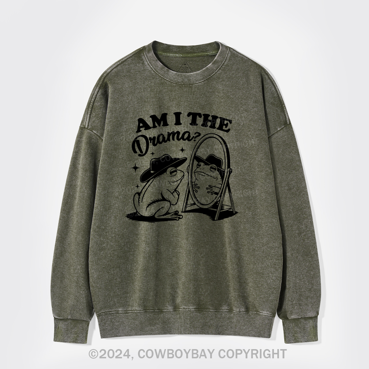 Am I The Drama Washed Sweatshirts