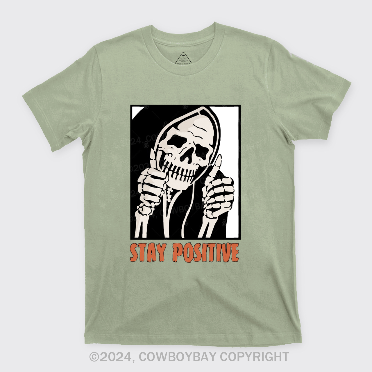 Stay Positive Skeleton T-Shirts