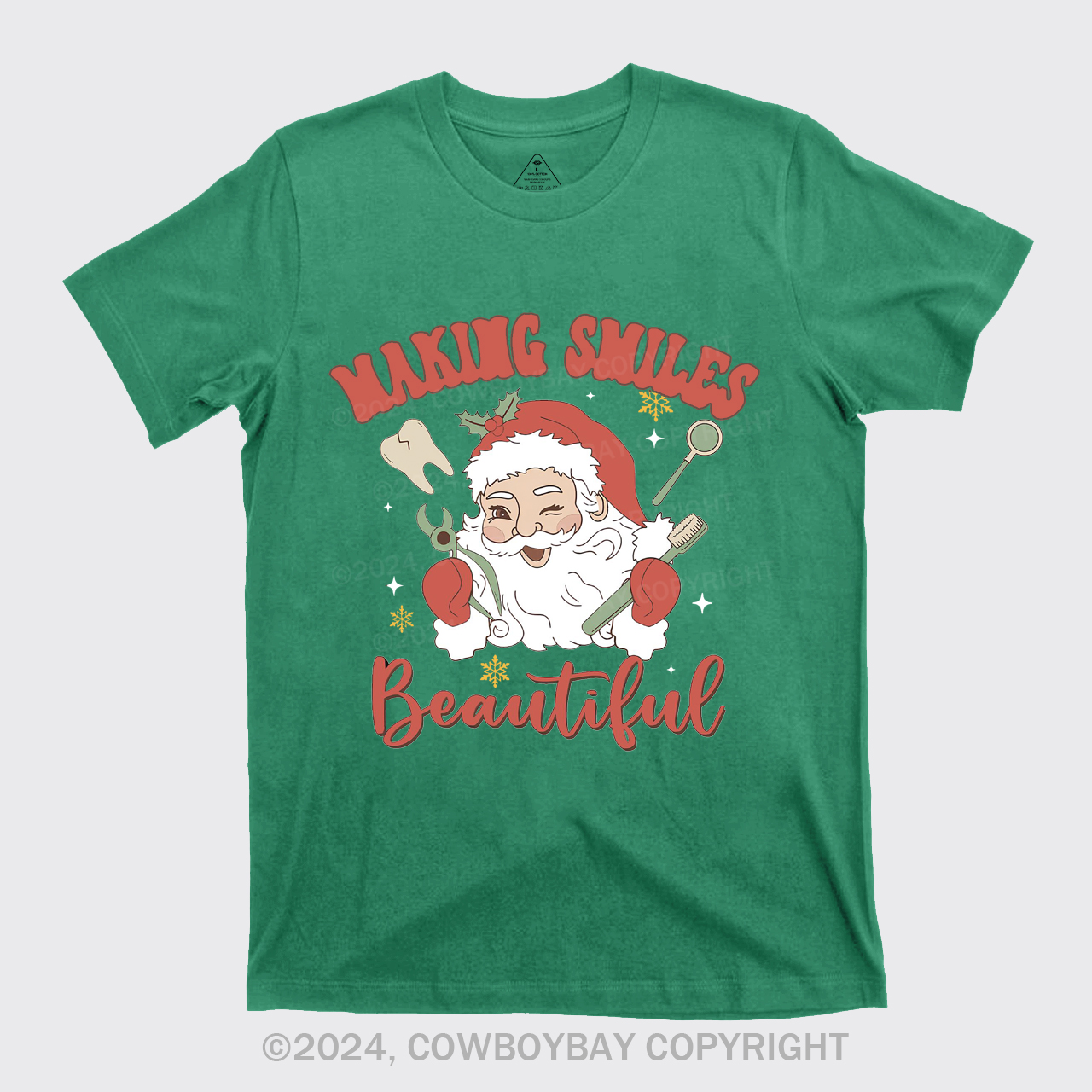 Making Smiles Santa Teeth Beautiful T-Shirts