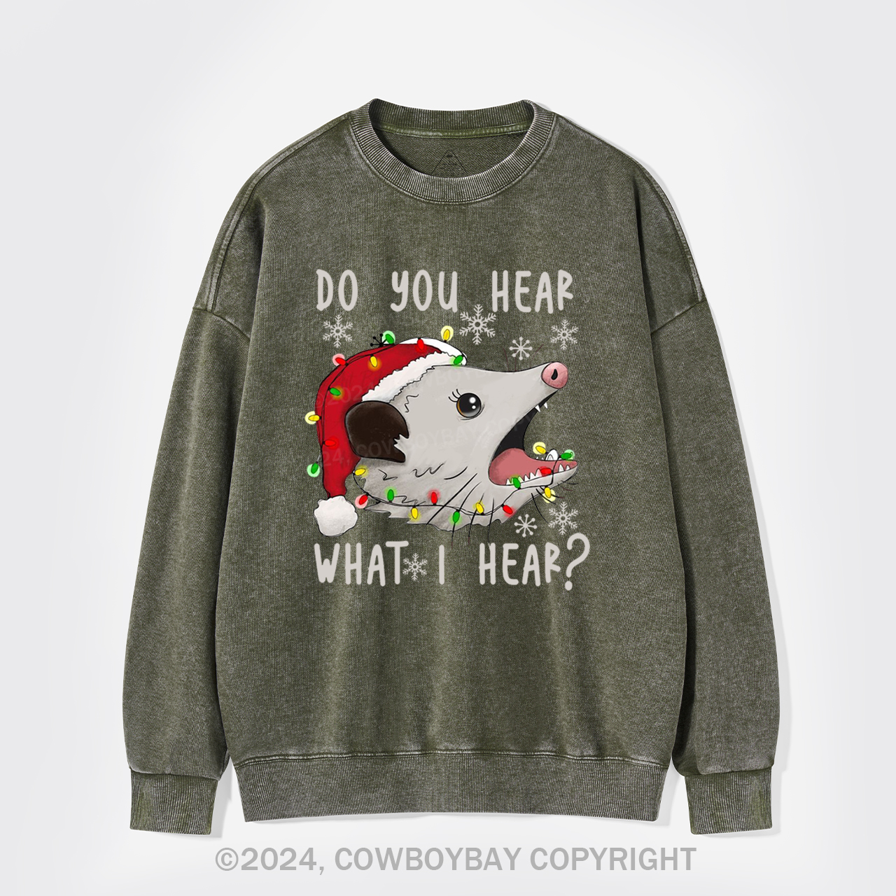 Do You Hear What I Hear Washed Sweatshirts