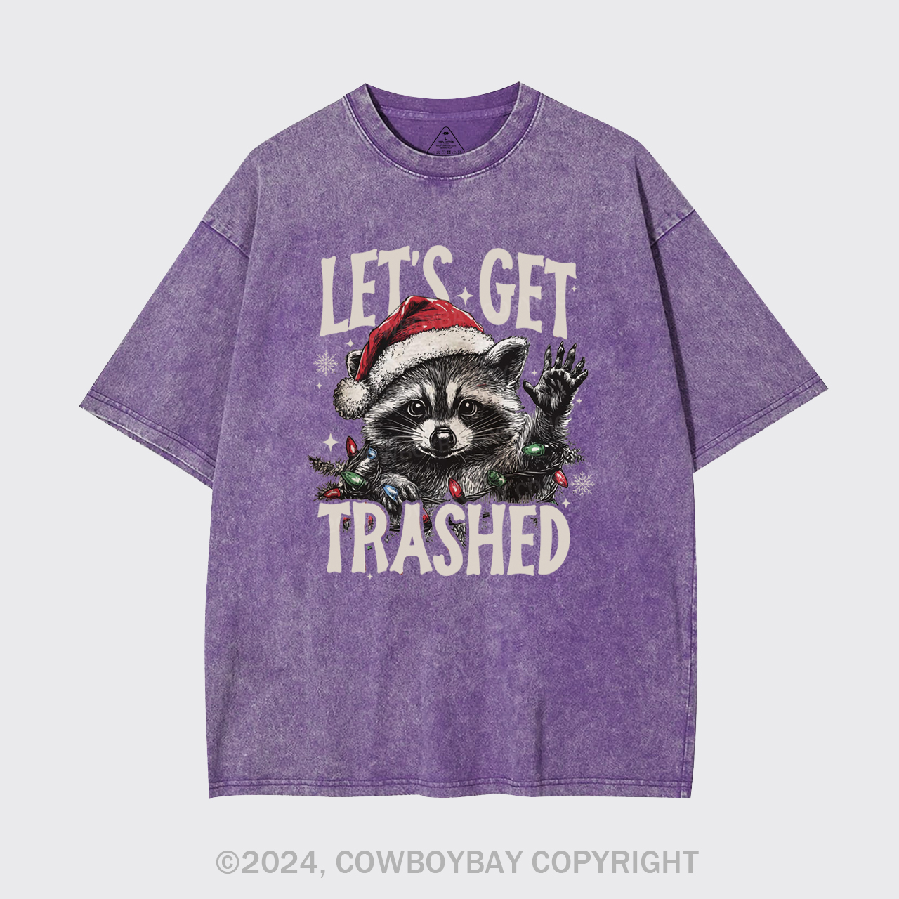 Let's Get Trashed Christmas Garment-dye Tees
