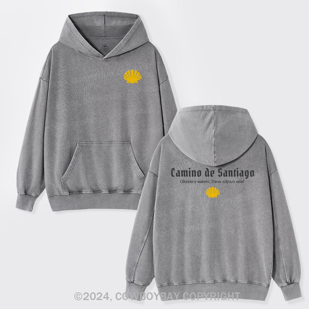 Camino De Santiago Garment-Dye Hoodies