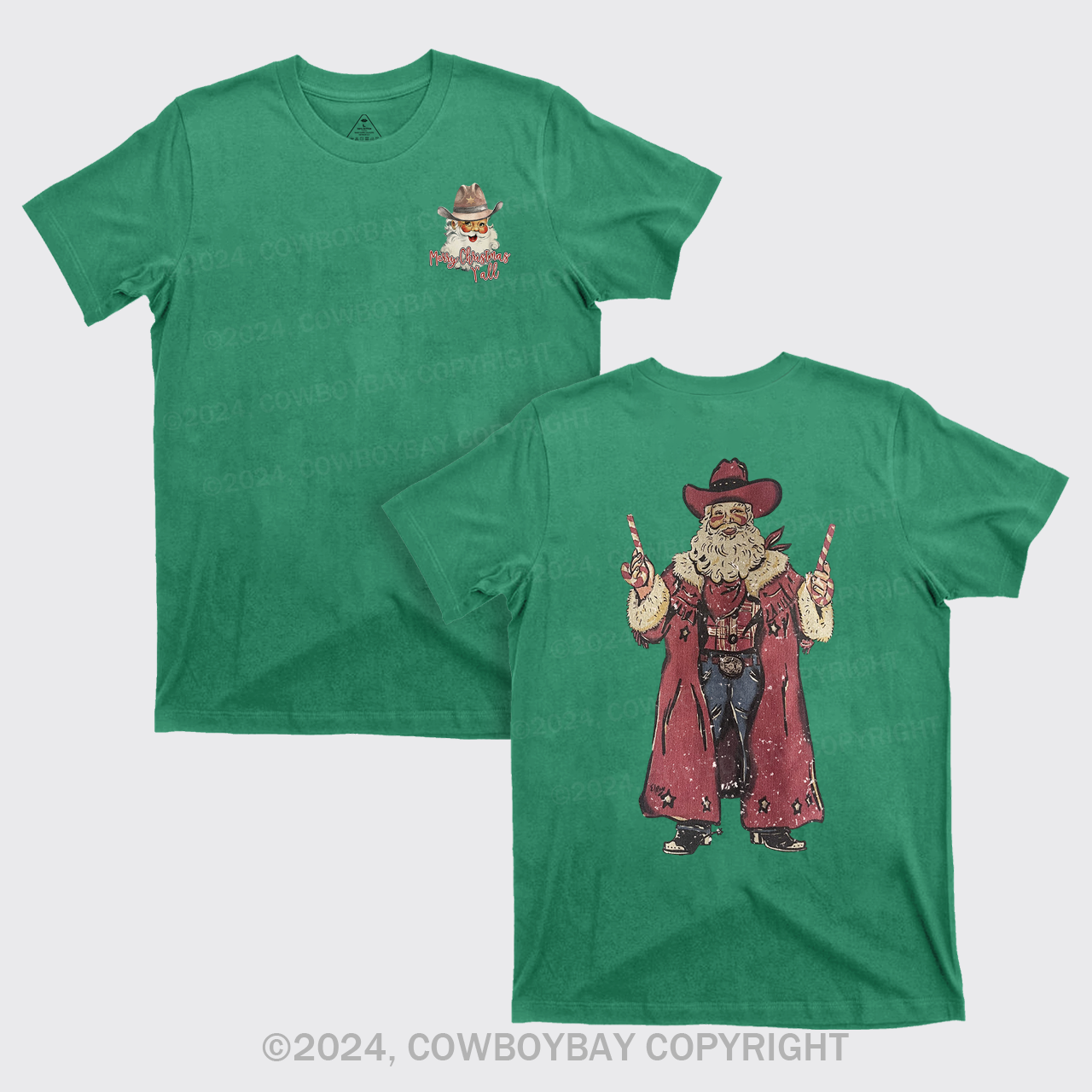 Christmas Cowboy Santa T-Shirts