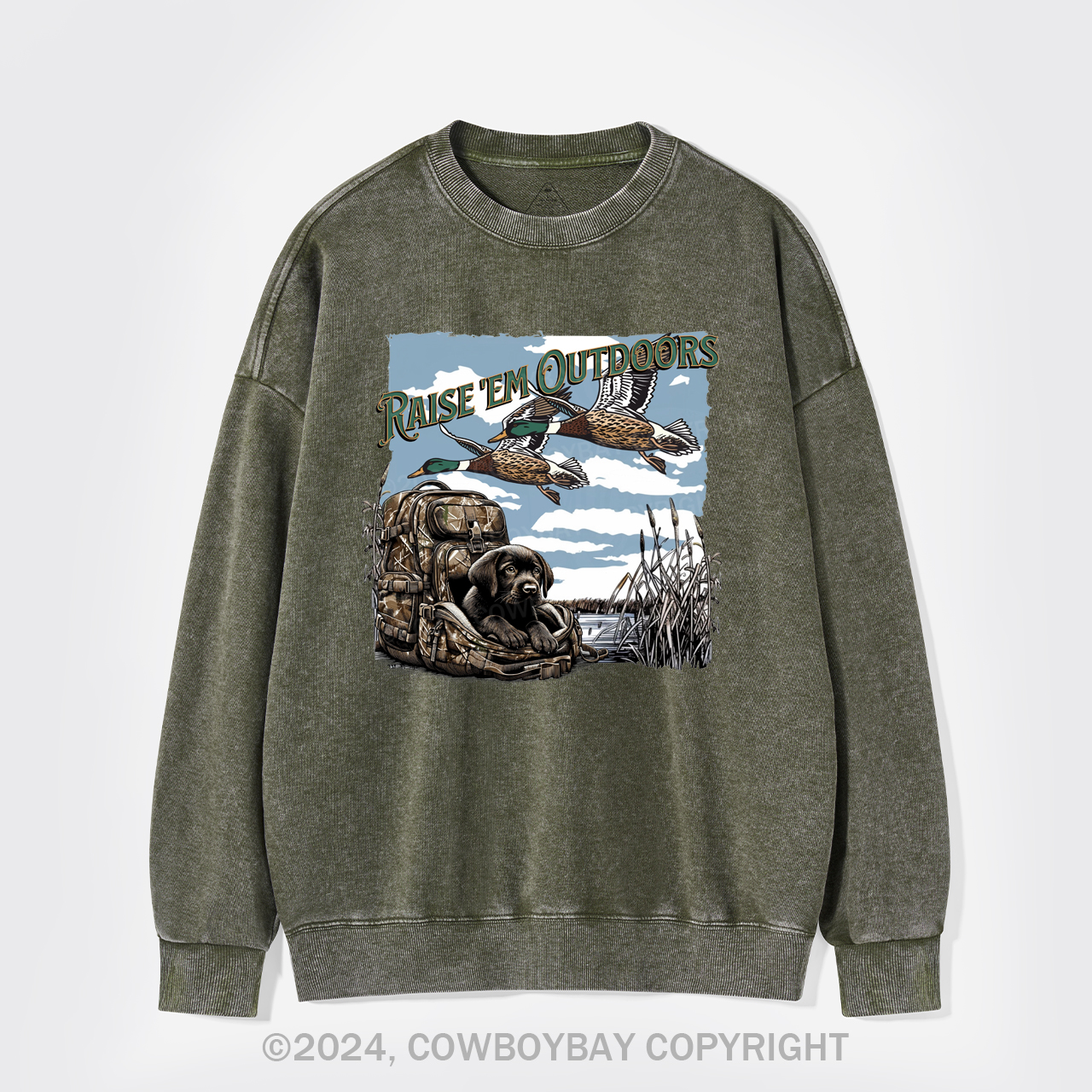 Duck Hunting Washed Sweatshirts