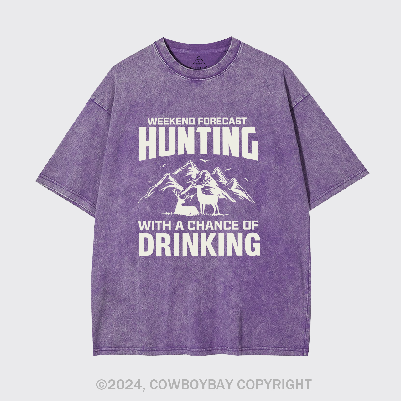 Weekend Forecast Hunting With A Chance Of Drinking Garment-dye Tees