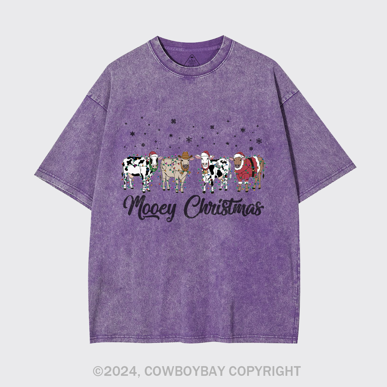 Christmas Cow Garment-dye Tees