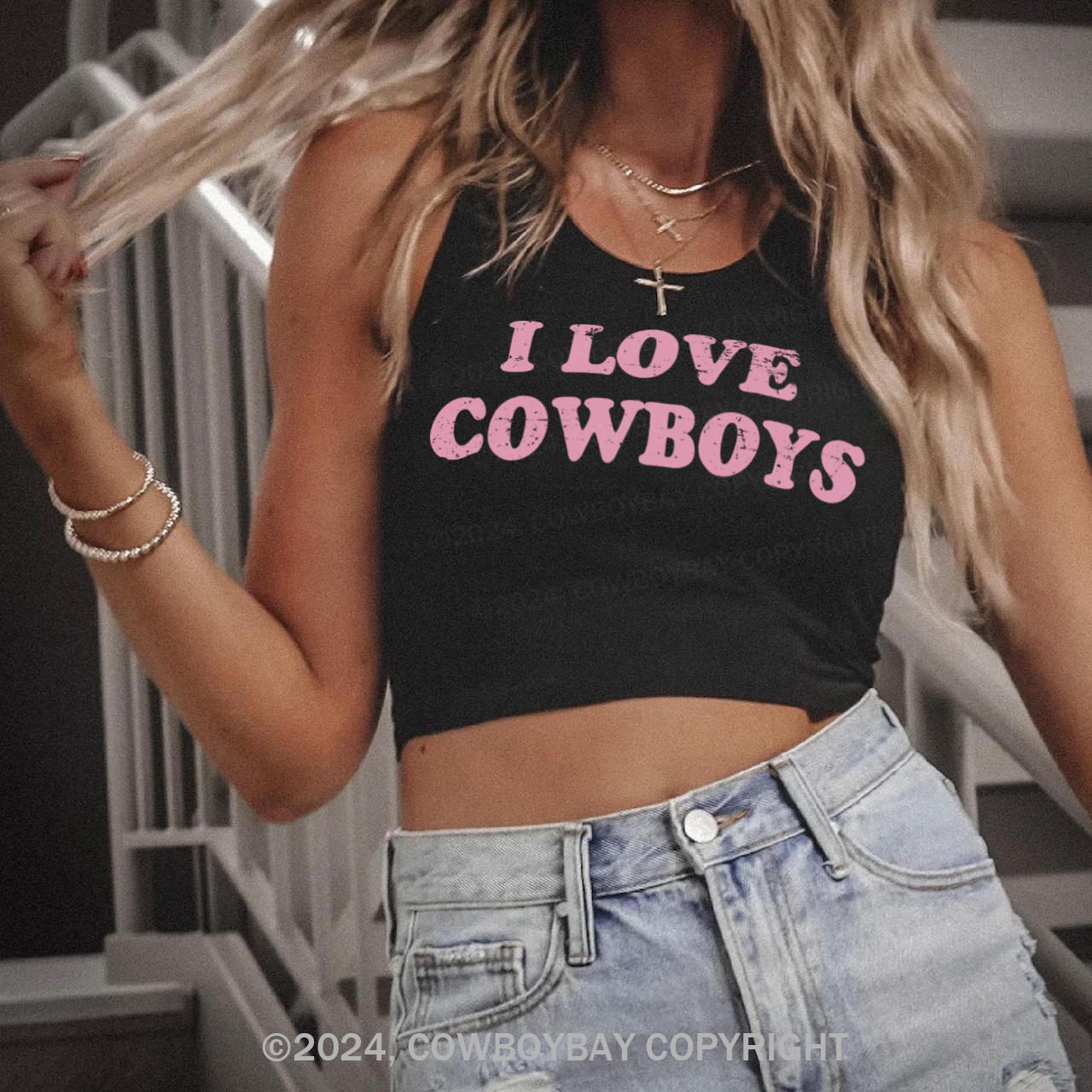 I Love Cowboys Tank Top