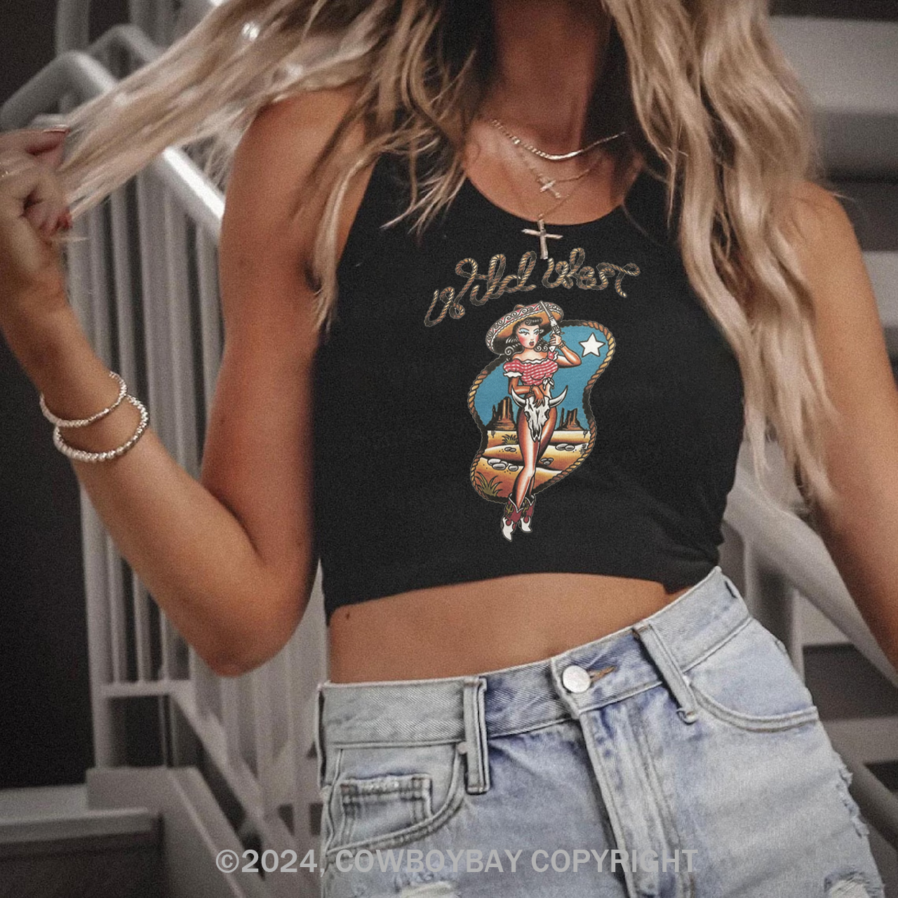 Wild West Cowgirl Tank Top