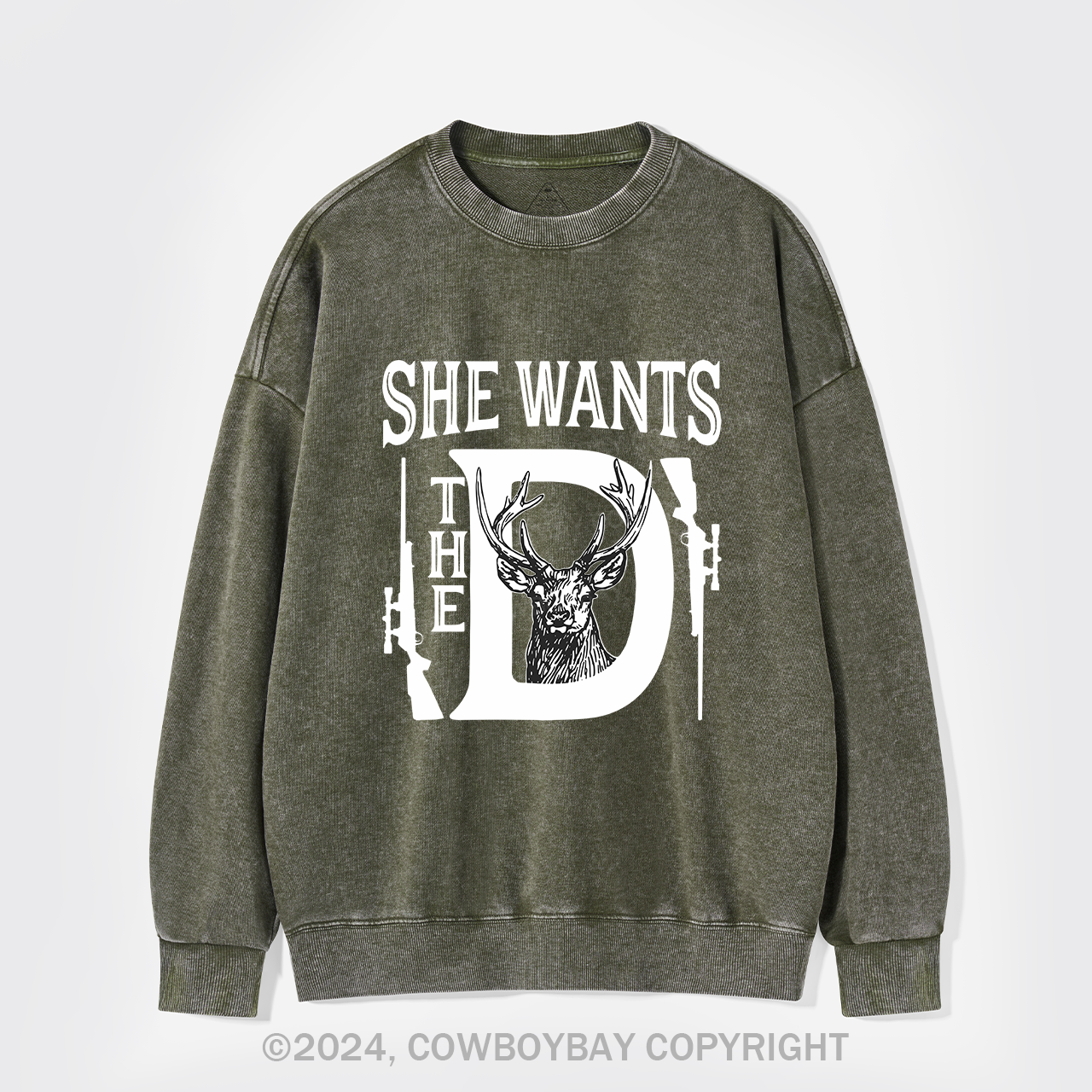 She Wants The D Washed Sweatshirts