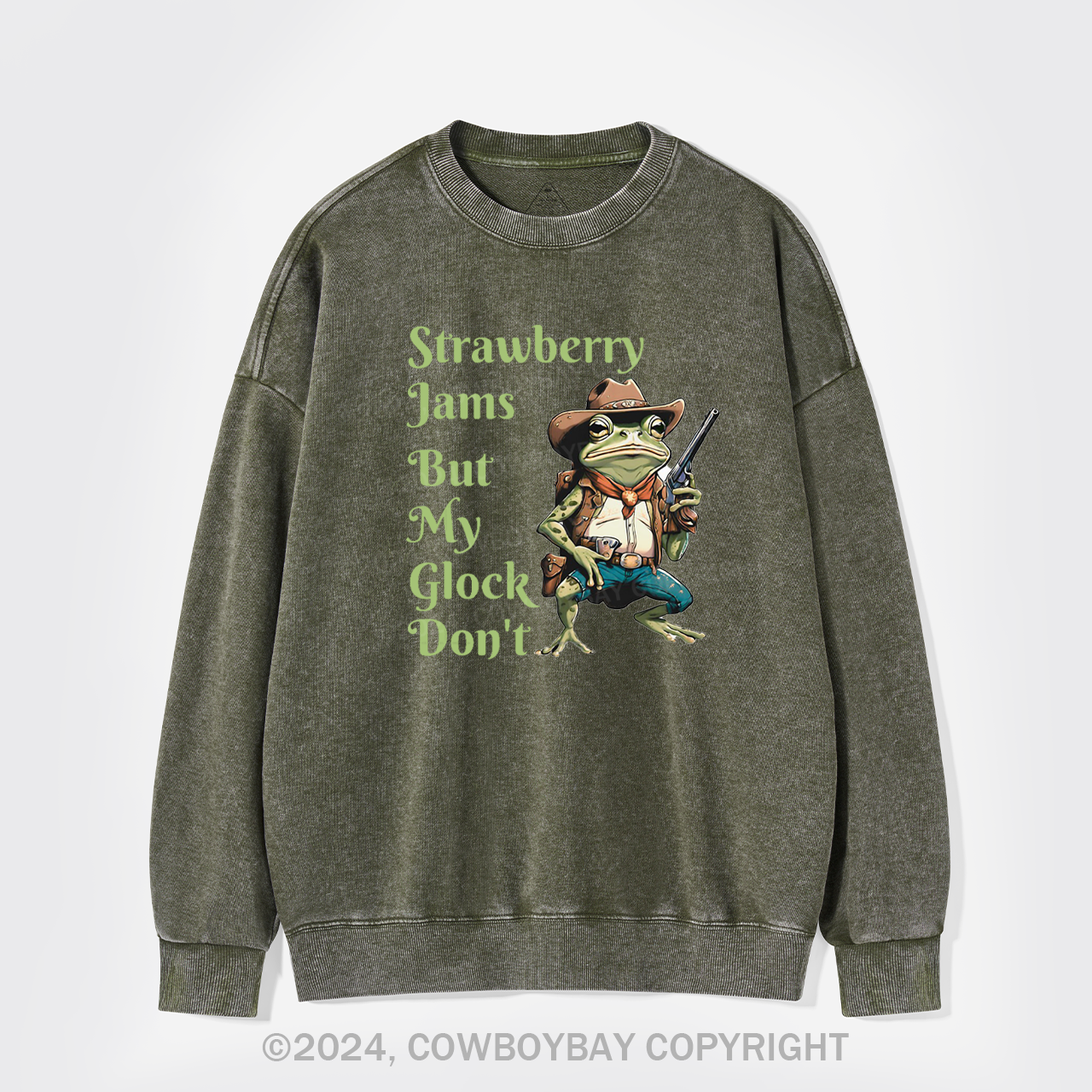 Strawberry Jams But My Glock Don't Washed Sweatshirts