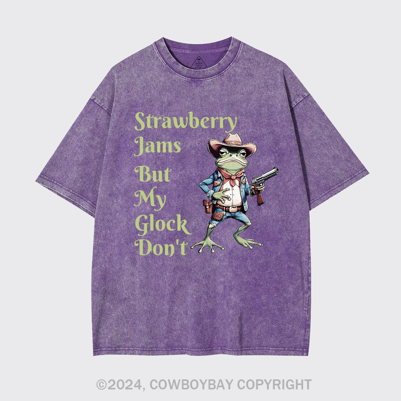 Strawberry Jams But My Glock Don't Garment-dye Tees